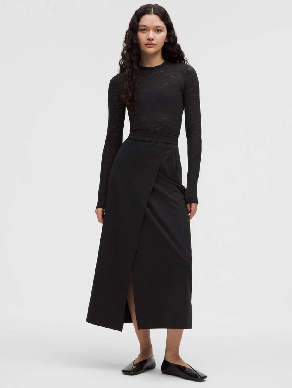 Lululemon Daydrift High-Rise Maxi Skirt in Black